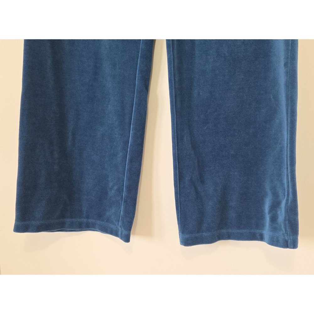 Croft & Barrow Women's Velour Pants Blue Teal Loungewear Athleisure Petite XL - Picture 5 of 10